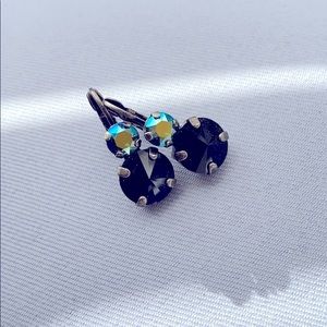 Sabika black and iridescent earrings